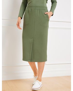 Talbots Airknit Stretch Column Skirt - Green