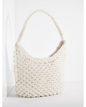 Talbots Knotted Cord Hobo Bag - Natural