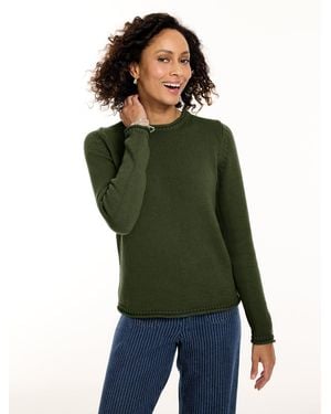 Talbots The Classic Roll Neck Sweater - Green