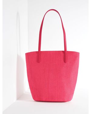 Talbots Straw Tote - Pink