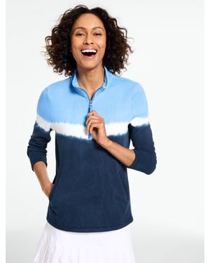 Talbots Half-zip Pullover Sweater - Blue
