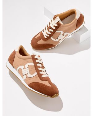 Talbots Alex Status Herringbone Suede Trainers - Multicolour