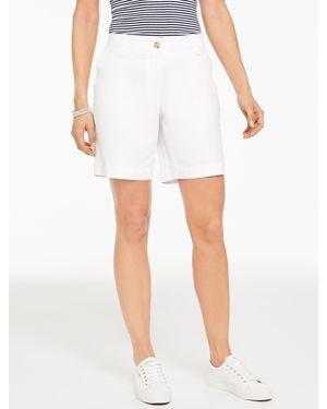 Talbots Relaxed Chino Shorts - White
