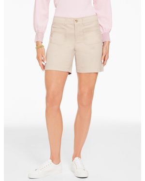 Talbots Patch Pocket Twill Shorts - Natural