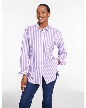 Talbots Everyday Relaxed Shirt - Purple