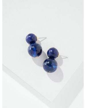 Talbots Lollipop Bead Drop Earrings - Blue