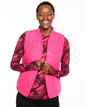 Talbots Lightweight Puffer Vest - Pink