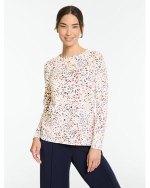 Talbots Supersoft Jersey Long Sleeve Crewneck T-shirt - White