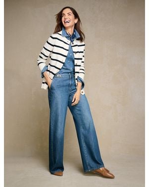 Talbots Supersoft Wide Leg Trouser Jeans - Blue