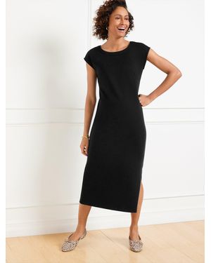 Talbots Passport Ponte Scoop Neck Dress - Black