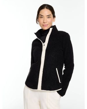 Talbots Sherpa Full-zip Jacket - Black