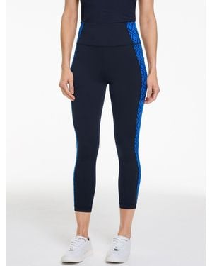 Talbots Performance Compression Capri Leggings - Blue