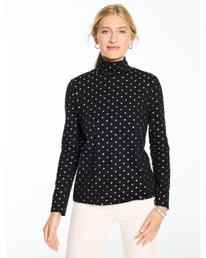 Talbots Turtleneck Top - Black
