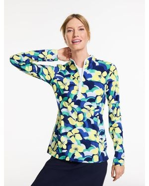 Talbots Out & About Half-zip Pullover Sweater - Blue
