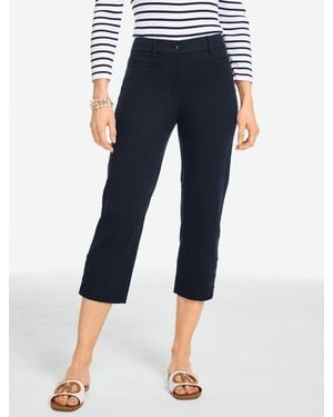 Talbots Heritage Twill Capri Trousers - Blue