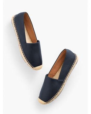 Talbots Izzy Nappa Espadrille Flats - Blue