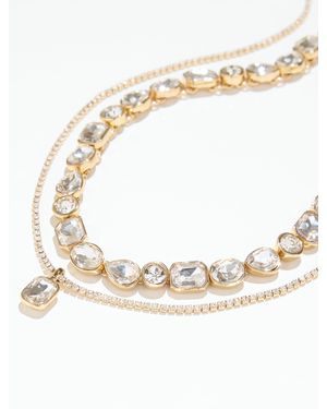 Talbots Glamorous Layer Necklace - Metallic