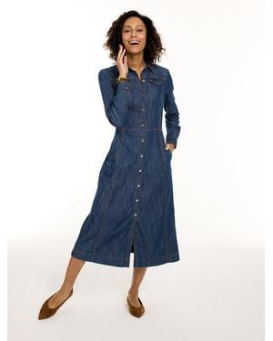 Talbots Denim Midi Dress - Blue