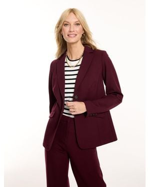 Talbots Polished Ponte Blazer - Red