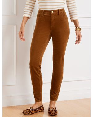 Talbots Stretch Corduroy Jeggings Trousers - Brown