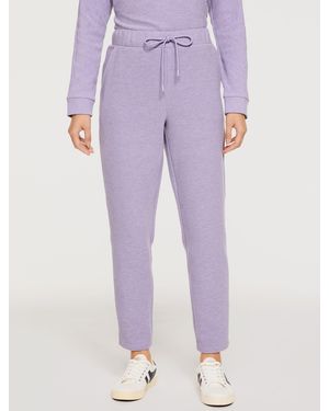 Talbots Ottoman Rib Taper Leg Trousers - Purple