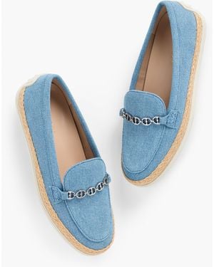 Talbots Andi Denim Espadrille Loafers - Blue