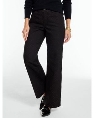 Talbots Rhinestone Classic Jean Pants - Black