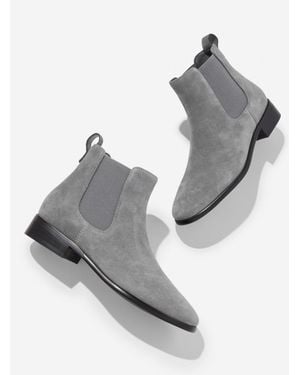 Talbots Brighton Suede Ankle Boots - Grey