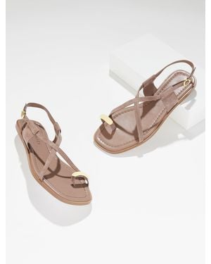 Talbots Gena Ring Suede Sandal - Pink