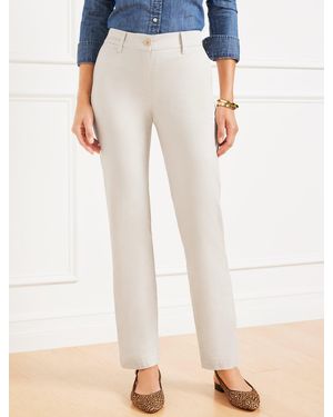 Talbots Straight Leg Perfect Chinos Trousers - Natural