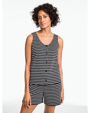 Talbots Boardwalk Stripe Sleeveless Tank Top - Multicolour