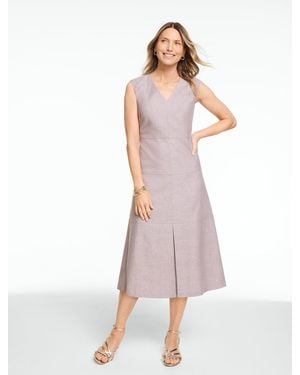Talbots Linen Sleeveless Dress - Multicolor