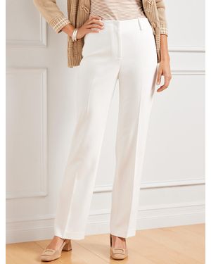 Talbots Southampton Tailored Stretch Straight Leg Trousers - Natural