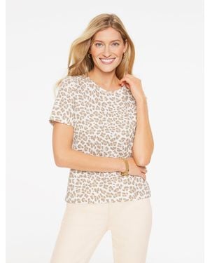 Talbots Short Sleeve Crewneck T-shirt - White