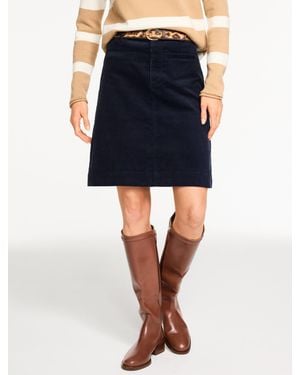 Talbots Corduroy A-line Skirt - Blue