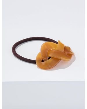 Talbots Braided Hair Tie - White
