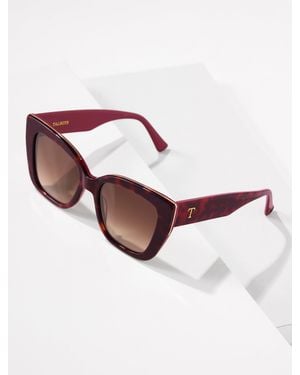 Talbots Tanya Colorblock Tortoiseshell Sunglasses - Pink