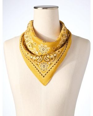 Talbots Boho Bandana Neckerchief - Metallic
