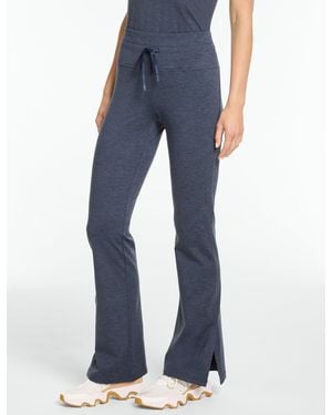 Talbots Studio Stretch Split Flare Leggings - Blue