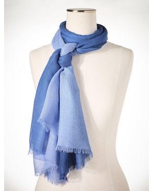 Talbots Ombré Oblong Scarf - Blue