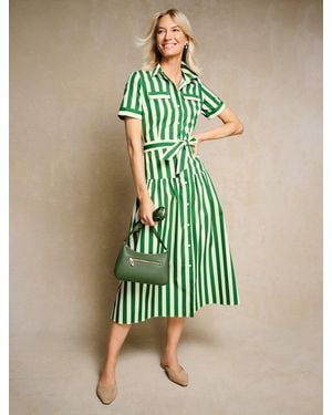 Talbots Poplin Shirtdress - Green