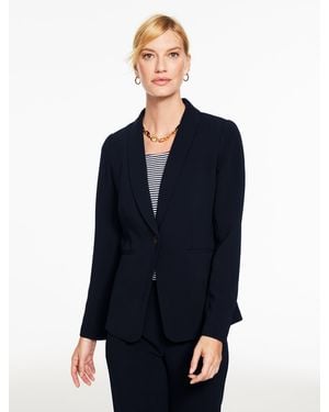 Talbots Easy Travel Shawl Collar Jacket - Blue