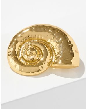 Talbots Nautilus Brooch - Metallic