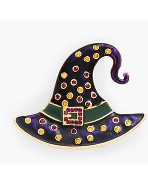Talbots Witch Hat Brooch - White
