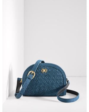 Talbots Rory Woven Denim Crossbody Bag - Blue