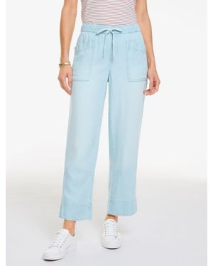 Talbots Straight Crop Pull-on Jeans - Blue