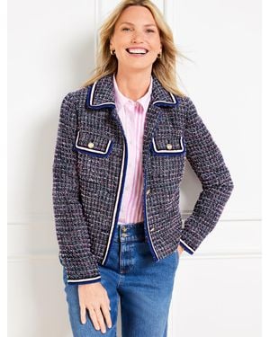 Talbots Breeze Tweed Jacket - Blue