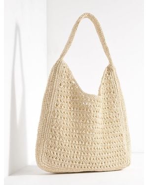 Talbots Raffia Hobo Bag - Natural