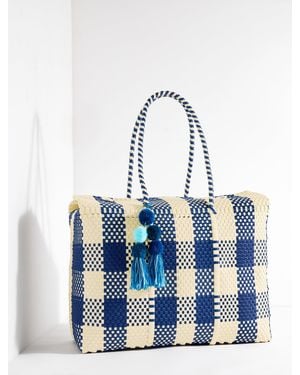 Un Pueblo Bombon Tote - Blue