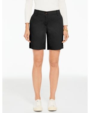 Talbots Relaxed Chino Shorts - Black